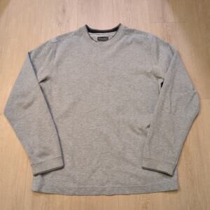 Y2K Quiksilver Men's Large Sweatshirt Skater Grunge Surf Cali Gray